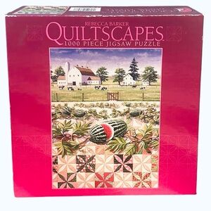 Quiltscapes "Melon Patch" 1000 Piece Jigsaw Puzzle 27" x 20" by Ceaco - SEALED